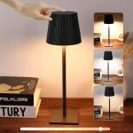 Lampe de tablelampe sans fil rechargeable avec contr�le tactiledimmable led lampe (3000 - 6000k)ip54 ...