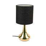 Lampe tactile noire et dor�e - touch