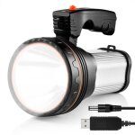Lampe torche led rechargeable 100000 lumens etanche cree led puissante portable lampe de poche led rechargeabl ...