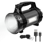 Lampe torche led rechargeablelampe de poche puissante avec 8 modes d�clairagelampe torche puissante 1200 ...