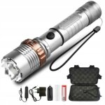 Lampe torche tactique led cree xhp70 trs puissante 1 km