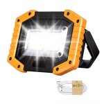 Lampe de travail led 30 w rechargeable cob projecteur super lumineux 2 000 lm lumire portable dextrieur ...