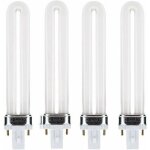 Lampe uv 9w sche - ongles gel ? tube u 365nm ? lot de 4