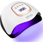 Lampe uv led ongles gel - 380w professionnel s�che ongles automatique - 81 led lampe - grand lcd ecran ...