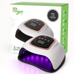 Lampe uv led ongles gel 72 led ? auto capteur 4 minuteurs base amovible cran lcd schoir manucure & ...