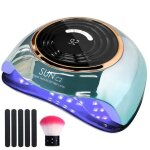 Lampe uv sche ongles 288w byondself lampe professionnelle 63 led uvavec 4 minuteries cran lcd pour ...