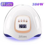 Lampe uv sun x25 pour ongles 380w 81 led s�che - ongles avec �cran lcd lampe de manucure � s�chage rapide ...