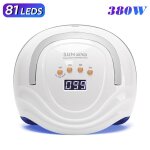 Lampe uv sun x27 pour ongles 380w 81 led s�che - ongles avec �cran lcd lampe de manucure � s�chage rapide ...