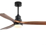 Lampe de ventilateur de plafond de 52 pouces avec moteur � courant continu r�versible � longue port�e ...