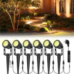 Lampeled ext�rieur avec piquet 6pcs 3w �clairage de jardin avec adaptateur ip65 �tanche spot exterieur ...