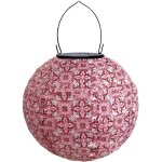 Lampions solaires  impression extrieure - diamtre : 30 cm - forme ronde - tanche - lanterne de jardin ...