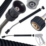 Lance haute pression coud�e 70 cm 15� m22x1. 5 ? inox poign�e antid�rapante compatible avec k�rcher hd ...