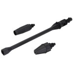 Buse nettoyeur haute pression 2 en 1 (turbo + spray) r�glable 140�bar 12�l / min ? kit tige + 2 t�tes ...