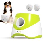 Lanceur de balles automatique - pawhut - 3 balles en etpu 3 r�glages de distance 6m / 10m / 14m - int�rieur ...