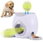 Lanceur de balle de chien de compagnie � un ou deux tennis lanceur machine de r�compense de nourriture ...