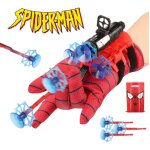 Lanceur triple flechettes et gant spiderman marvel + sac collector