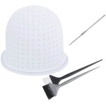 Kit de bonnet  mches - lanmok - silicone transparent - inclus crochet et 2 brosses  cheveux