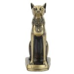 Lanqi antique gyptien chat statue de collection en mtal figurine modle ameublement ornements de bureau ...