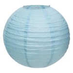 Lanterne boule japonaise oya 35cm bleu