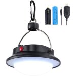 Lanterne de camping  led lampe de bivouac 60 led lampe de suspension rechargeable blanche rglable pour ...