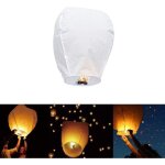 Lanternes chinoises  la main biodgradable rsistante en papier anniversaire volant souhaitez lanternes ...