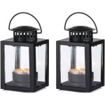 Lanterne de jardin lanterne  bougie 2 pices petites lanternes suspendues de style vintage bougie chauffe ...
