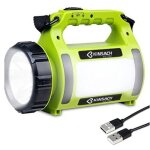 Lanterne led rechargeable dimmable lampe torche pour eclairage extieur ipx4 tanche spot pour randonnecampin ...