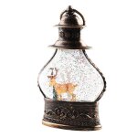 Lanterne  neige de nol boule  neige cylindrique  paillettes boule  neige en bronze lanterne avec ...