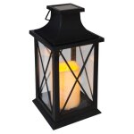 Lanterne solaire noir h28cm - atmosphera createur dinterieur
