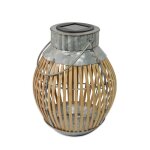Lanterne solaire bambou h35cm - orium