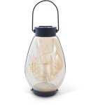 Lanterne solaire - garden id bali - 14 h23 cm - clairage 6 - 8h - accrochage polyvalent - pile aaa ...