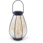 Lanterne solaire - garden id java - 14 h23 cm - clairage 6 - 8h - pile aaa rechargeable.