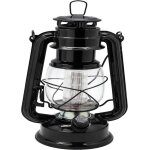 Lanterne tempte suspendue en mtal de style vintage  12 led avec variateur dintensit (noir)