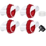 Laoa mangeoire poules mangeoire poule automatique 4 ports diy mangeoire � volaille gravit� kit pour seaux ...