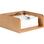 Laoa porte - serviette / distributeur bois massif poids en acier inoxydable pour cuisine pique - nique ...