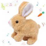 Lapin interactif en peluche - ulisem - mouvements anim�s - effets sonores - �veil et imagination - peluche ...