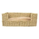 Laroy duvo laguna panier entre en zostre & coussin - taille s - 46 x 30 x 20 cm