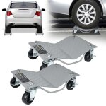 Lars360 2 x chariot de manutention de voiture aide de transport cric de man?uvre avec 2 freins et poign�e ...