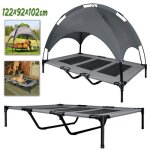 Lars360 lit pour chien avec baldaquin lit pour chat dext�rieur lit pour animaux de compagnie sur�lev� ...