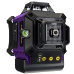 Laser de chantier 4d 2h / 2v 16 lignes 360 ermenrich pro ln35v + mallette rigide