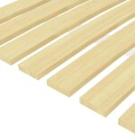 Lattes de rechange pour sommier - wiens - 17 lattes - 120x200 cm - bois de peuplier massif - �paisseur ...