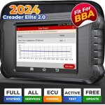 Launch x431 creader elite 2. 0 bba obd2 scanner pour benz / bmw / audi s�rie valise de diagnostic bidirectionn ...
