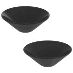 Lavabo en c�ramique - vidaxl - �42x14 cm - noir brillant - lot de 2 - installation comptoir - r�sistant ...