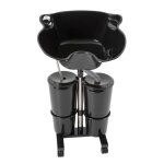 Lavabo de coiffeur mobile avec pompe pour salon de coiffure mobile - hauteur r�glable - carr� - design ...