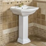 Lavabo r�tro sur colonne derby 60 cm en c�ramique