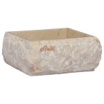 Lavabo - vasque � poser cr�me 30x30x13 cm marbre