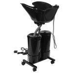 Lave - tte mobile douchette pour coiffure  domicile - 10l - avec 2 seaux deau - rglable en hauteur ...