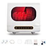 Lave - vaisselle de table - prumya - 12 jets deau - 5 programmes - smartwash - mini lave - vaisselle ...