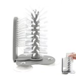 Lave - verre pour vier brosse  verres avec support  ventousebrosse de nettoyage de bouteille lave ...