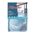 Lavette microfibre vitres avec coin grattant 36x36cm